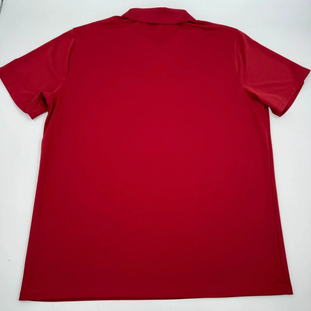 Nike Golf Red Dri-FIT Standard Fit Polo Shirt Pumpkin Ridge Golf‎ Club Mens XL